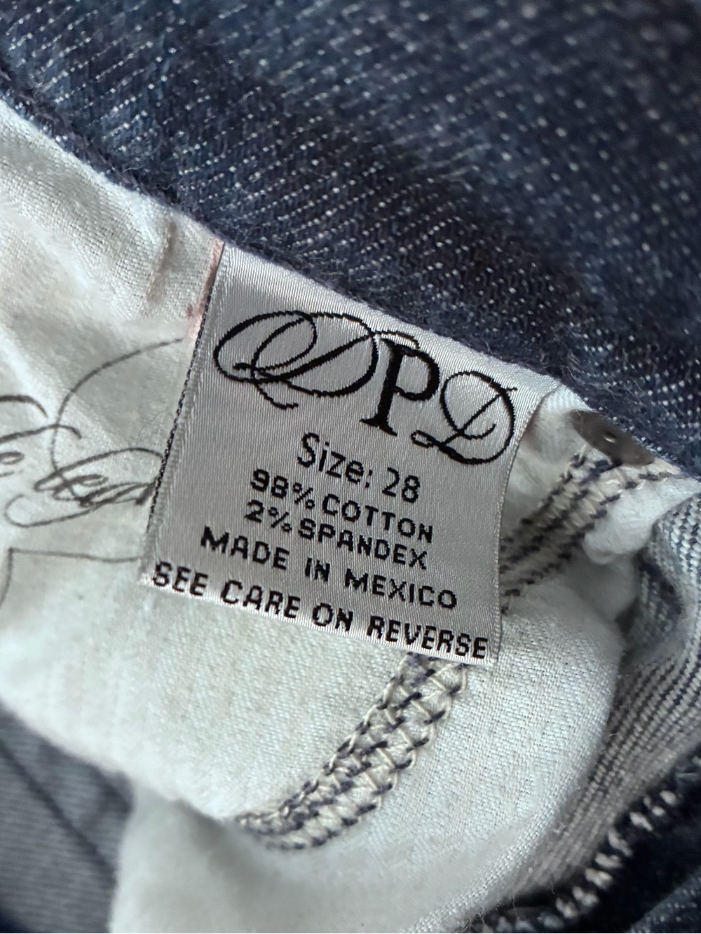 Vintage Y2K Express dark wash denim jeans - Picture 5 of 6